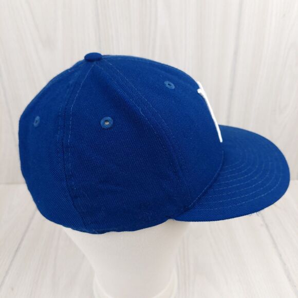 New Era 59Fifty Brooklyn Dodgers Hat Cap 7 1/8 Blue Cooperstown Wool MLB Fitted - Picture 4 of 8